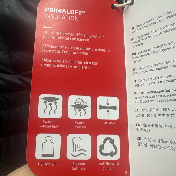 adidas TERREX Primaloft Insulated Hooded Jacket Men's L Pertex Quantum NWT - Picture 8 of 11